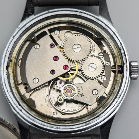 英国ヴィンテージ ガラード 機械式腕時計 メタルケース 動作良好